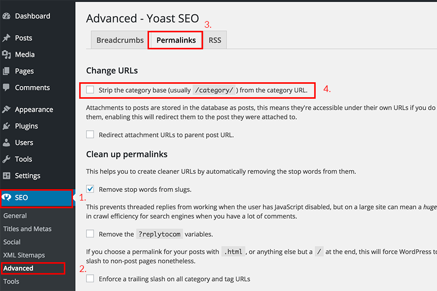 How to remove default category in wordpress